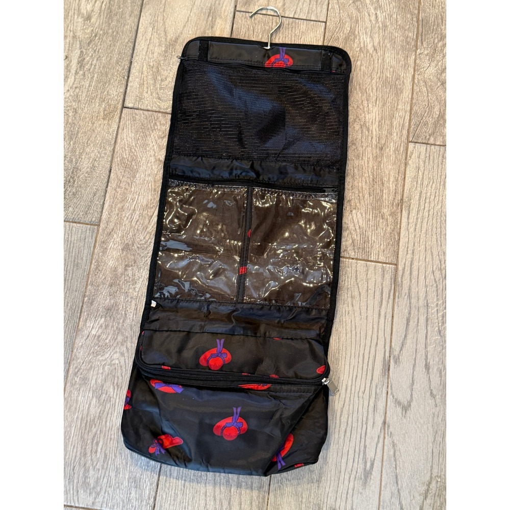 Hanging Toiletry Bag Red Hat Society Foldable Travel Organizer Cosmetic Packable